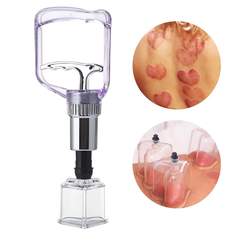 

Anti Cellulite Acupuncture Vacuum Cupping Cups Nipple Enlarger Star/Heart Shape Handle Vacuum Body Massage Cans Suction Enhancer