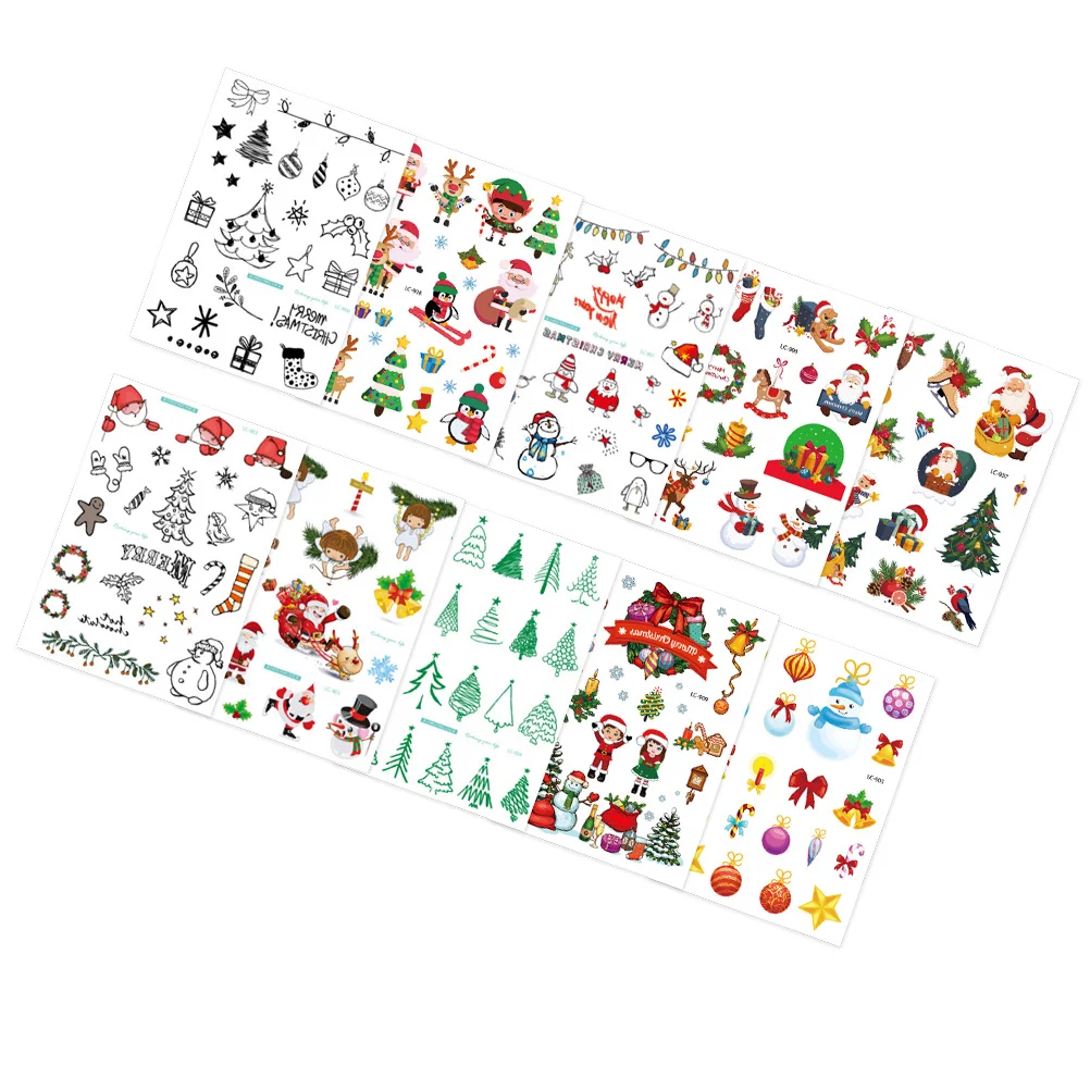 10 Sheets of Christmas Stickers Personality Xmas Design Decals Eco-friemdly Stickers
10 Sheets of Christmas Stickers Personality Xmas Design Decals Eco-friemdly Stickers