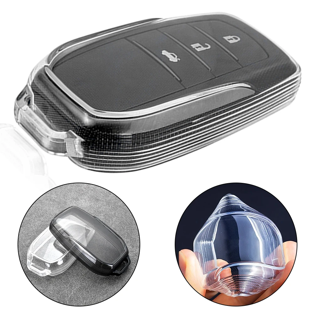 1pc Car Smart Key Fob Cover Case Light Thin & Shell Accessories For Toyota For Corolla For Land-Cruiser Clear/black Transparent
1pc Car Smart Key Fob Cover Case Light Thin & Shell Accessories For Toyota For Corolla For Land-Cruiser Clear/black Transparent