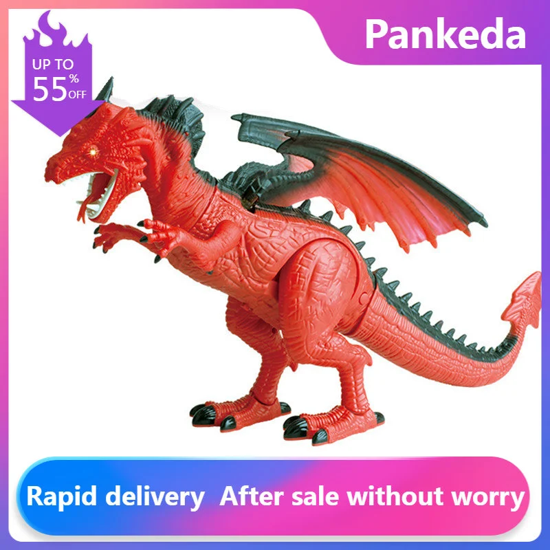 Electric RC Dinosaur Toys Spray Fog Fire Dragon Remote Control Dinosaur Lighting&Sound Walking Animal Model Kids Toys Xmas Gift
Electric RC Dinosaur Toys Spray Fog Fire Dragon Remote Control Dinosaur Lighting&Sound Walking Animal Model Kids Toys Xmas Gift