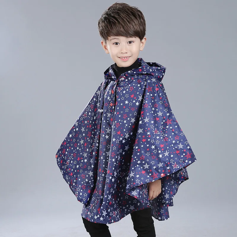 Детский непромокаемый дождевик для мальчиков и девочек милый плащ с капюшоном