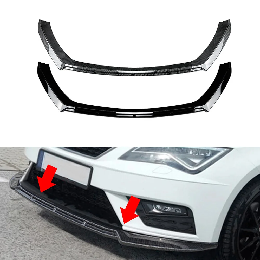 Car Front Bumper Lip Spoiler Splitter Diffuser Accessories Gloss Black Body Kits Cover For Seat Leon MK 3.5 2017 2018 2019 MK3.5
Car Front Bumper Lip Spoiler Splitter Diffuser Accessories Gloss Black Body Kits Cover For Seat Leon MK 3.5 2017 2018 2019 MK3.5
