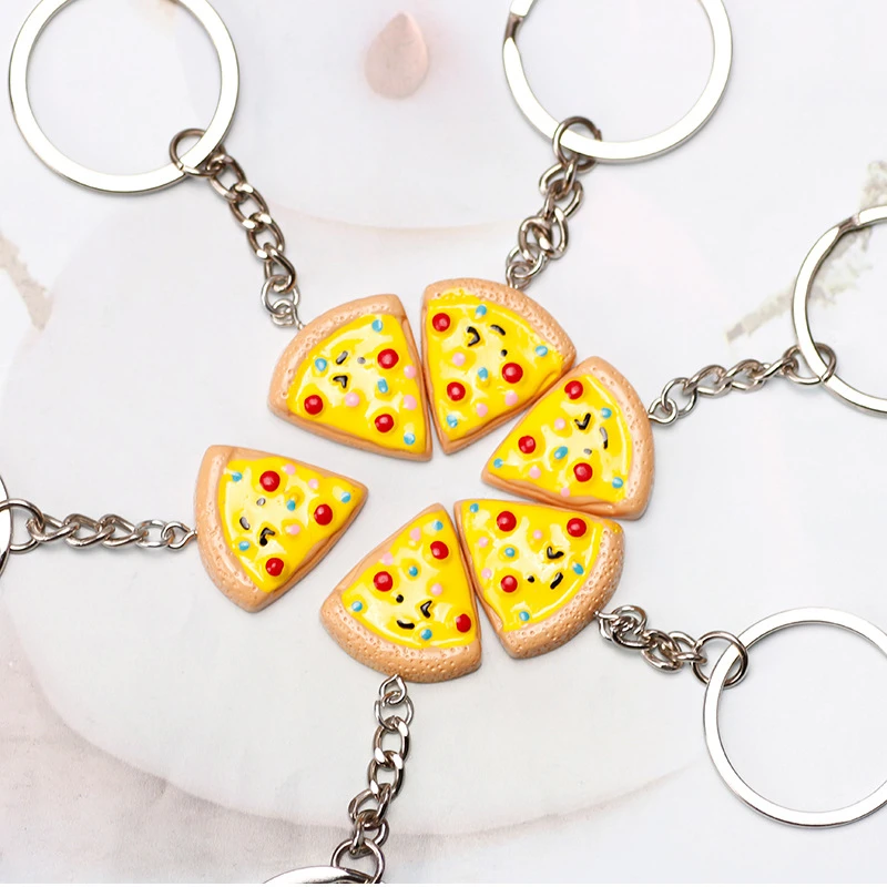 Fashion New Pizza Key Chain Creative Food Korean Version Versatile Lovely Girls Fashion Car Bag Pendant Ornaments Gift Trinkets
Fashion New Pizza Key Chain Creative Food Korean Version Versatile Lovely Girls Fashion Car Bag Pendant Ornaments Gift Trinkets
