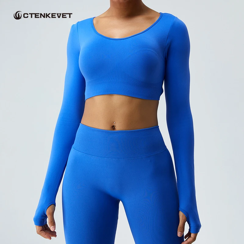 High Quality Sexy Sports Tops Women's Long Sleeve Yoga Clothing Underwear Running Fitness Clothing Fitness Tops Shirt Yoga
High Quality Sexy Sports Tops Women's Long Sleeve Yoga Clothing Underwear Running Fitness Clothing Fitness Tops Shirt Yoga