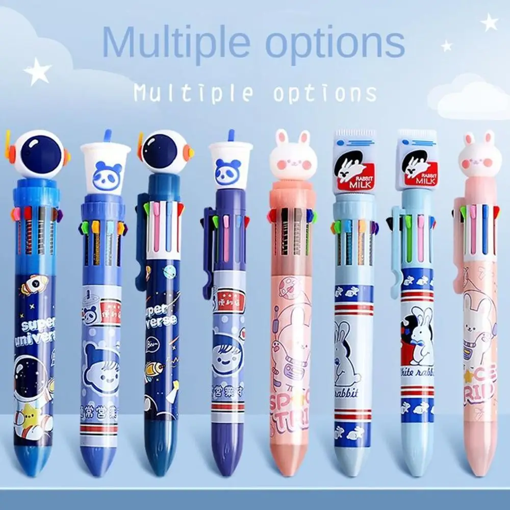 

Cute Press Type Learning Office Supplies Writing Tools Colorful Refill Ballpoint Pen Neutral Pen Gel Pens Animal Shaped