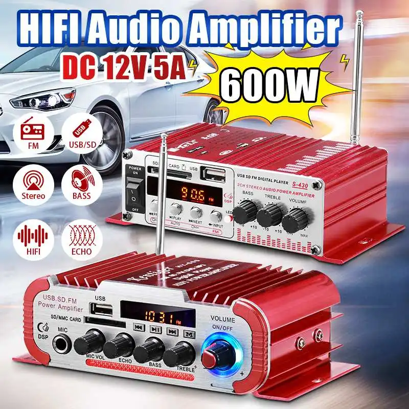 HY60 12 В/220 В 600 Вт 2CH домашние автомобильные Цифровые усилители Hifi стерео аудио усилитель мощности басов FM USB SD светодиодный сабвуфер громкий динамик
HY60 12 В/220 В 600 Вт 2CH домашние автомобильные Цифровые усилители Hifi стерео аудио усилитель мощности басов FM USB SD светодиодный сабвуфер громкий динамик