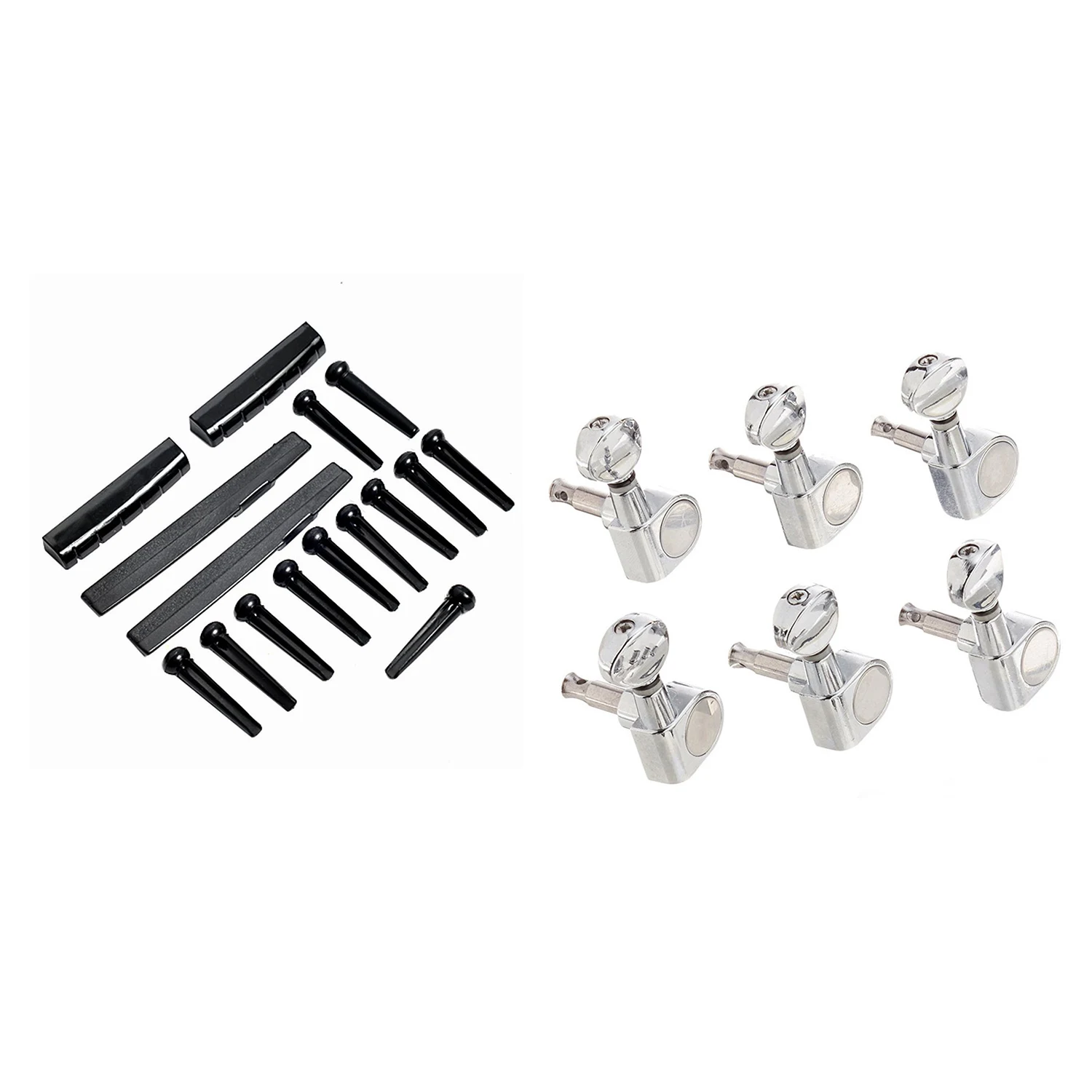 New Hot 22Pcs Guitar Parts: 6Pcs 6R Guitar Tuning Pegs Tuners Machine Heads For Fender Replacement & 16Pcs/2Set Acoustic Guitar
New Hot 22Pcs Guitar Parts: 6Pcs 6R Guitar Tuning Pegs Tuners Machine Heads For Fender Replacement & 16Pcs/2Set Acoustic Guitar
