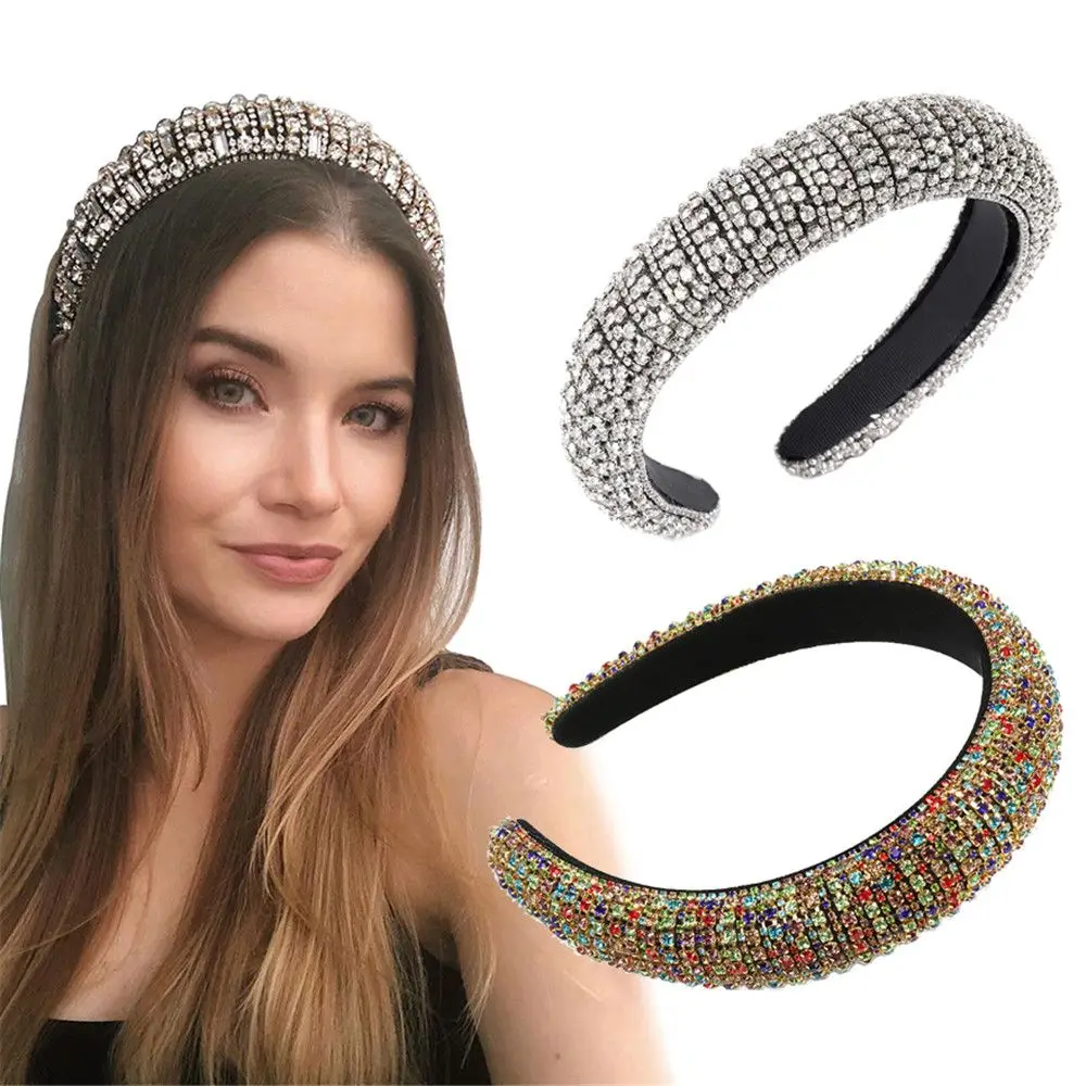 Padded Headband Handmade Luxury Wedding Headdress Full Crystal Rhinestone Pearl Haiband Baroque Tiara
Padded Headband Handmade Luxury Wedding Headdress Full Crystal Rhinestone Pearl Haiband Baroque Tiara