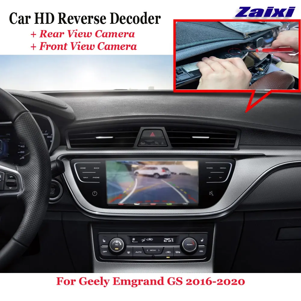 

Car Original Screen Upgrade For Geely Emgrand GS 2016-2020 DVR Reverse Image Decoder Rearview Front 360 Camera