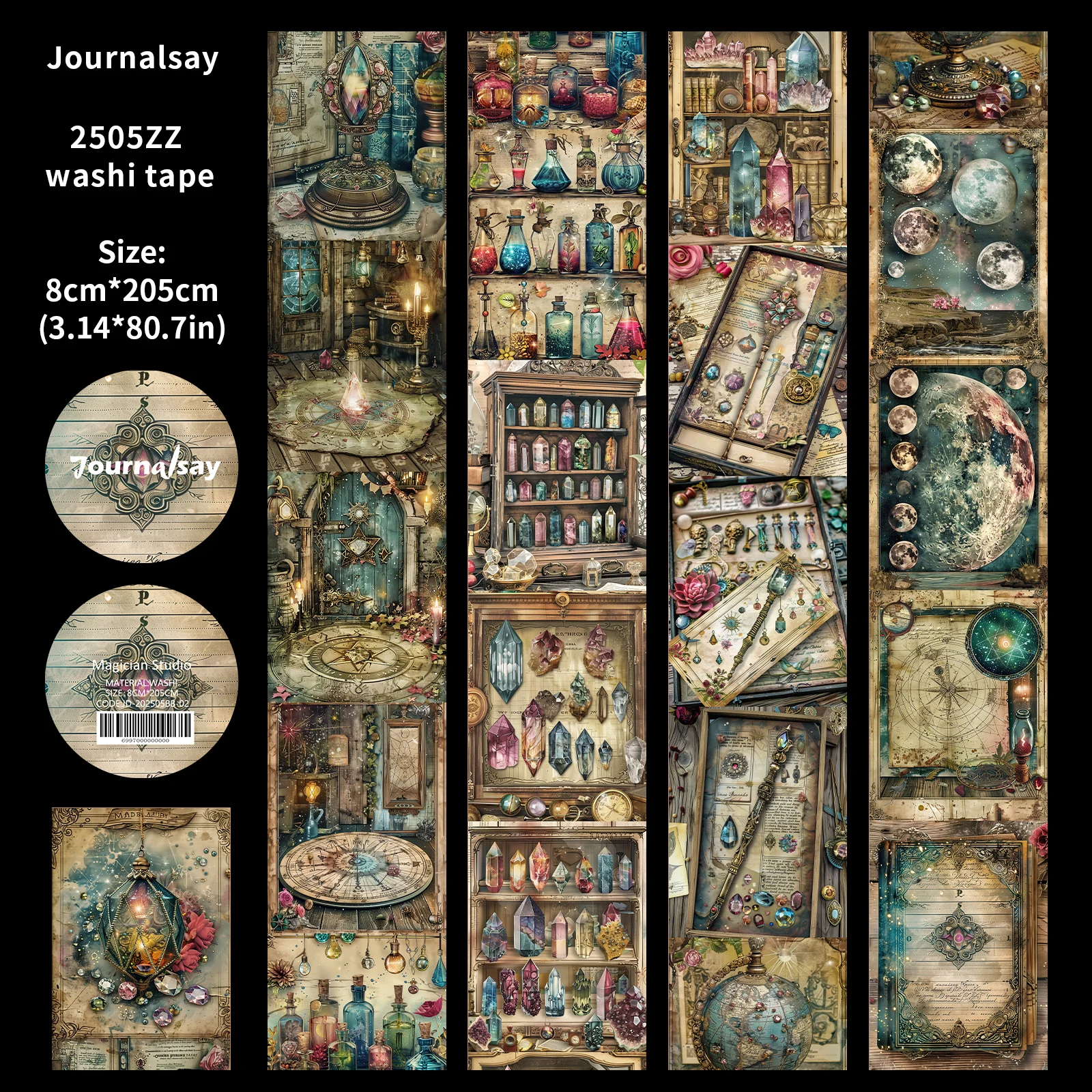 Винтажная декоративная лента 80 мм * 200 см JD-202505BB-02
Винтажная декоративная лента 80 мм * 200 см JD-202505BB-02