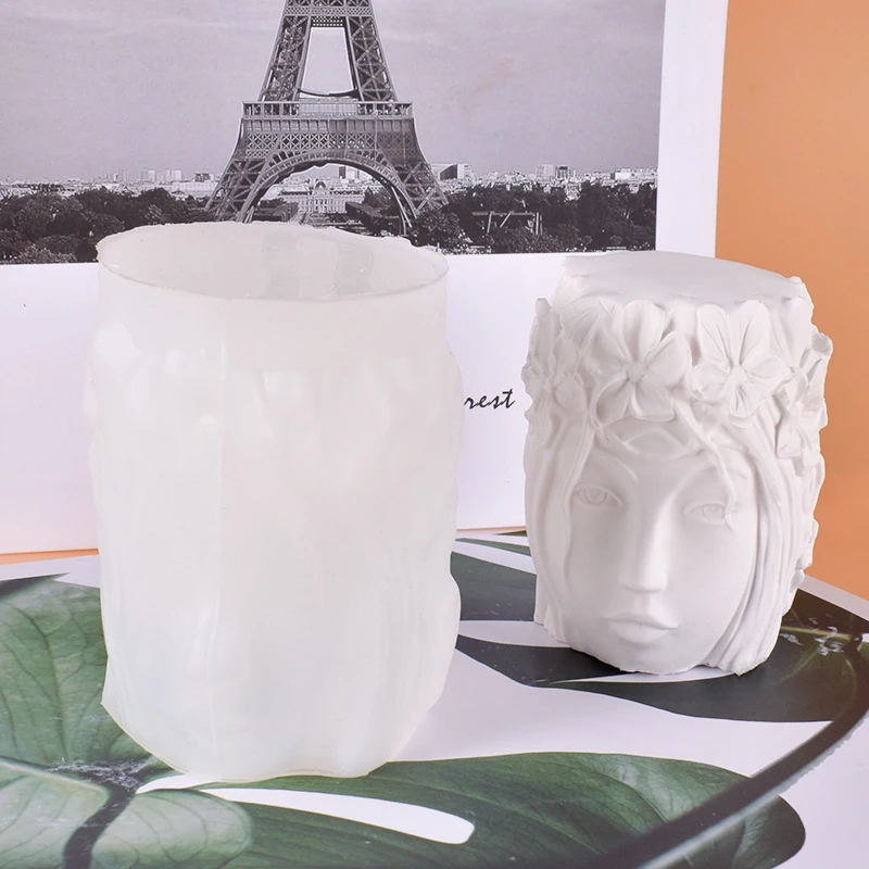 3D Three-dimensional Beautiful Girl Relief Head Model Handmade DIY Scented Candle Plaster Silicone Material Mold 
3D Three-dimensional Beautiful Girl Relief Head Model Handmade DIY Scented Candle Plaster Silicone Material Mold