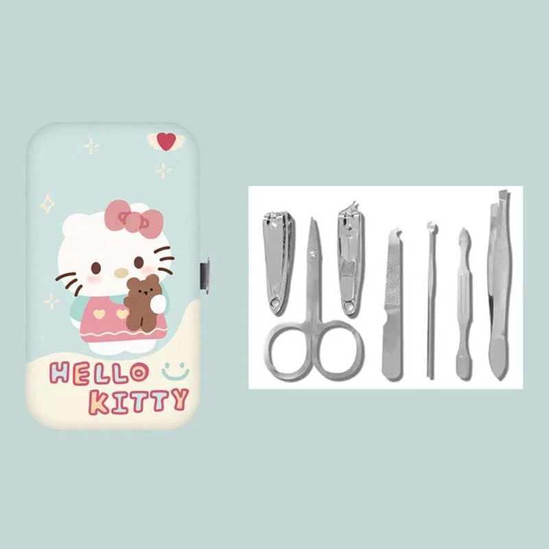 Sanrio Hellokittys Kuromi Pochacco My Melody 7Pcs Nail Clippers Set Professional Practical Kit Finger Toe Personal Care Tool
Sanrio Hellokittys Kuromi Pochacco My Melody 7Pcs Nail Clippers Set Professional Practical Kit Finger Toe Personal Care Tool