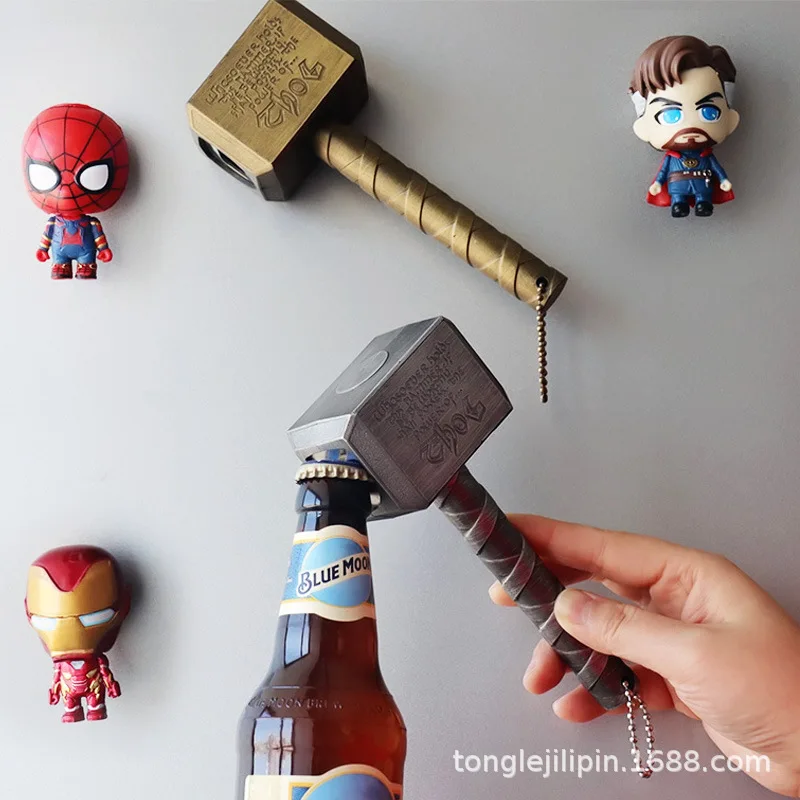 

Creative Cool Thor Hammer Shaped Bottle Opener Personalized Hammer Beer Opener for Home Kitchen Daily Necessities Bar Accessory