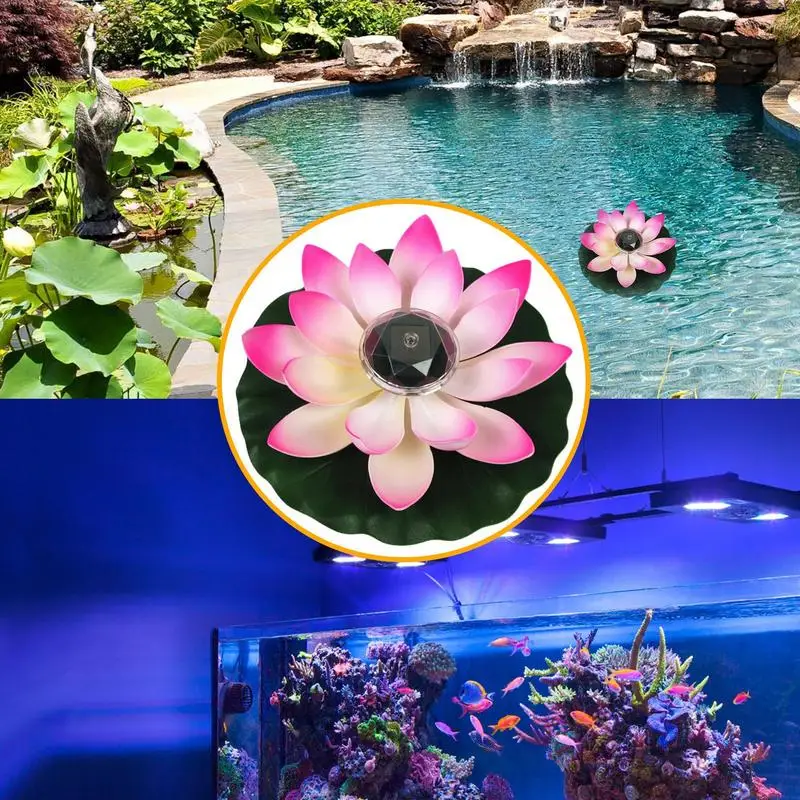 Solar Powered LED Flower Light Artificial Lotus Shape Pond Garden Pool Lamp Led Lights Solar Pool Lighting Solar Light Outdoors
Solar Powered LED Flower Light Artificial Lotus Shape Pond Garden Pool Lamp Led Lights Solar Pool Lighting Solar Light Outdoors