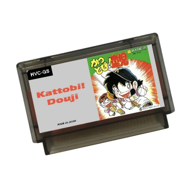 

Kattobi! Douji Japanese(FDS Emulated) Game Cartridge for FC Console 60Pins Video Game Card