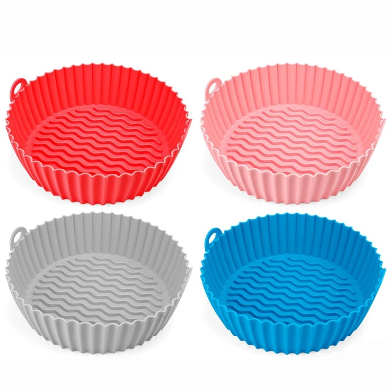 4 Pcs Silicone Air Fryer Liners Reusable Silicone Air Fryer Pot, Baking Parchment Paper
4 Pcs Silicone Air Fryer Liners Reusable Silicone Air Fryer Pot, Baking Parchment Paper