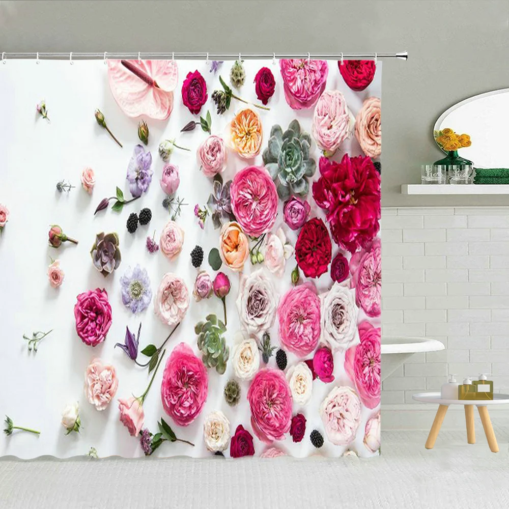 Flowers Shower Curtain Vines Green Leaves 3D Rainbow Geometric Wall Bathroom Decor Butterfly Waterproof Fabric Curtains
Flowers Shower Curtain Vines Green Leaves 3D Rainbow Geometric Wall Bathroom Decor Butterfly Waterproof Fabric Curtains