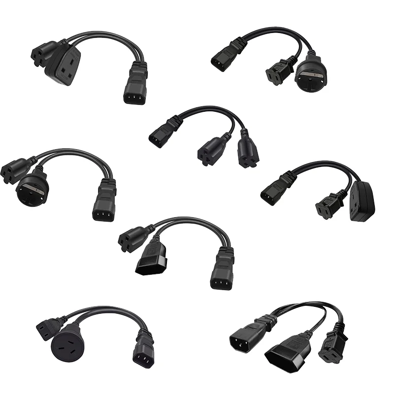 Кабель адаптера переменного тока IEC320 C14-Nema 1-15R + EU4.0mm, 3 клеммы, штекер-гнездо, шнур питания, провод
Кабель адаптера переменного тока IEC320 C14-Nema 1-15R + EU4.0mm, 3 клеммы, штекер-гнездо, шнур питания, провод