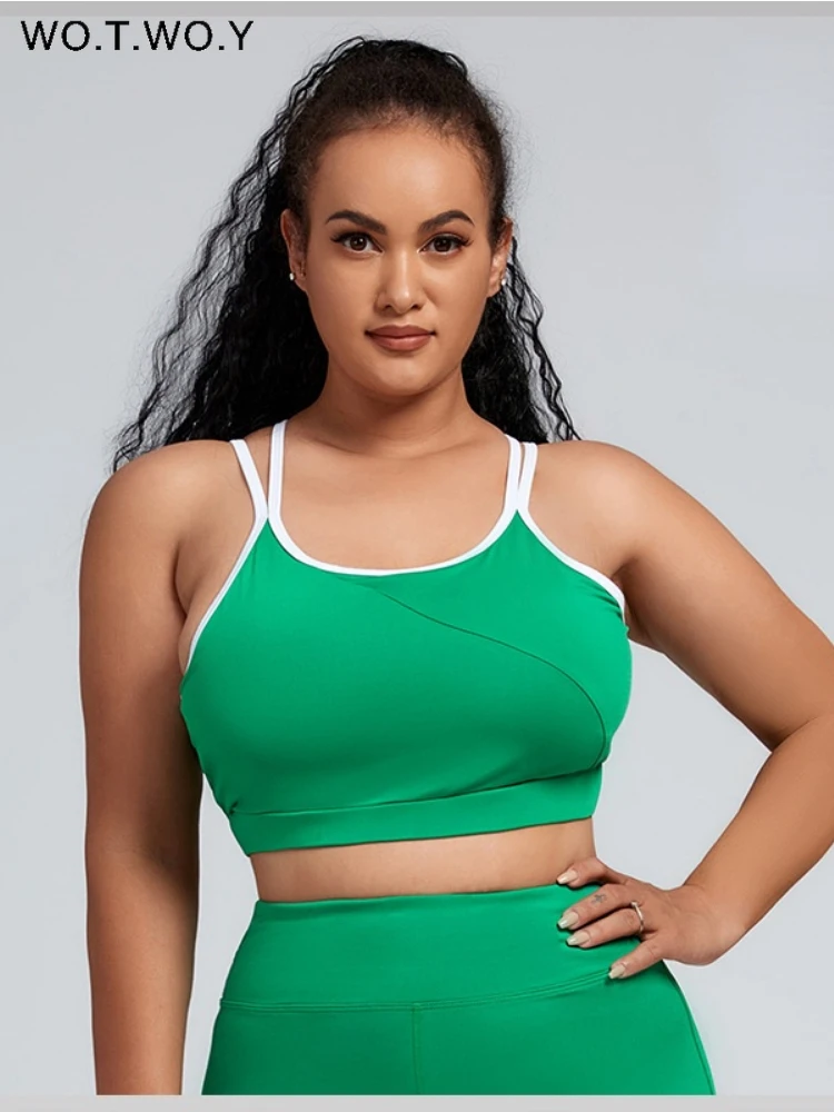 Женский эластичный бюстгальтер Wo. T. W o.y, Быстросохнущий зеленый бюстгальтер с вырезами, для бега, фитнеса
Женский эластичный бюстгальтер Wo. T. W o.y, Быстросохнущий зеленый бюстгальтер с вырезами, для бега, фитнеса