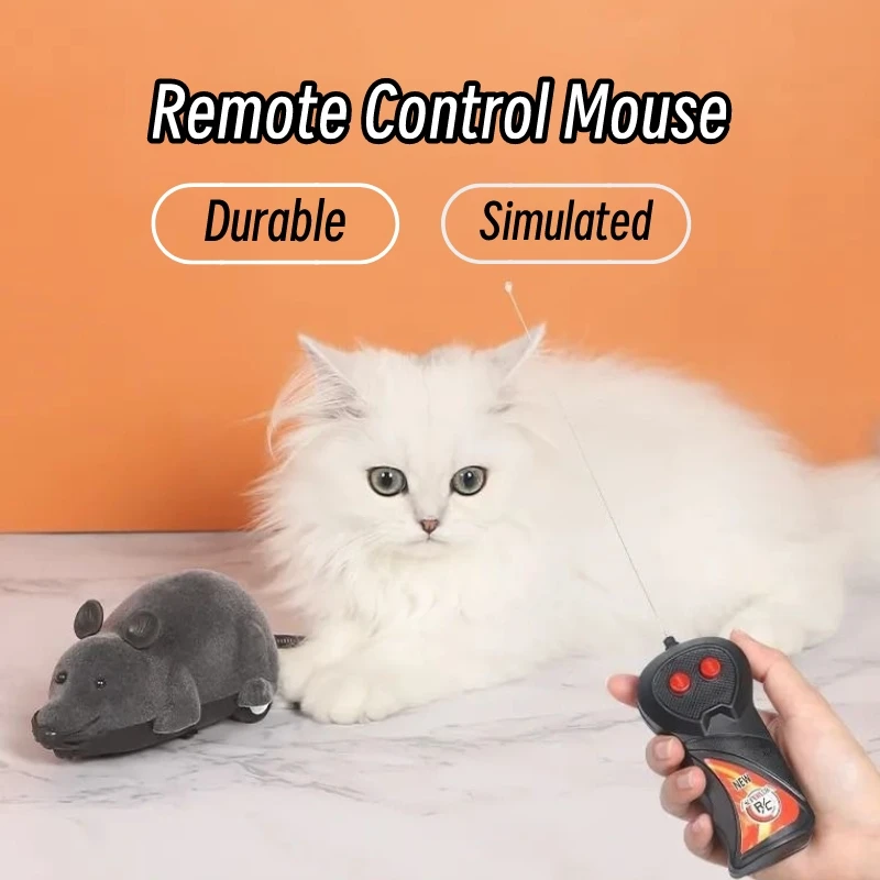 Remote Control Mouse Toy Electronic Motion/moving Wireless Squeaky Emulation Mouse for Cat Dog Scary Trick Toys Pet Supplies
Remote Control Mouse Toy Electronic Motion/moving Wireless Squeaky Emulation Mouse for Cat Dog Scary Trick Toys Pet Supplies