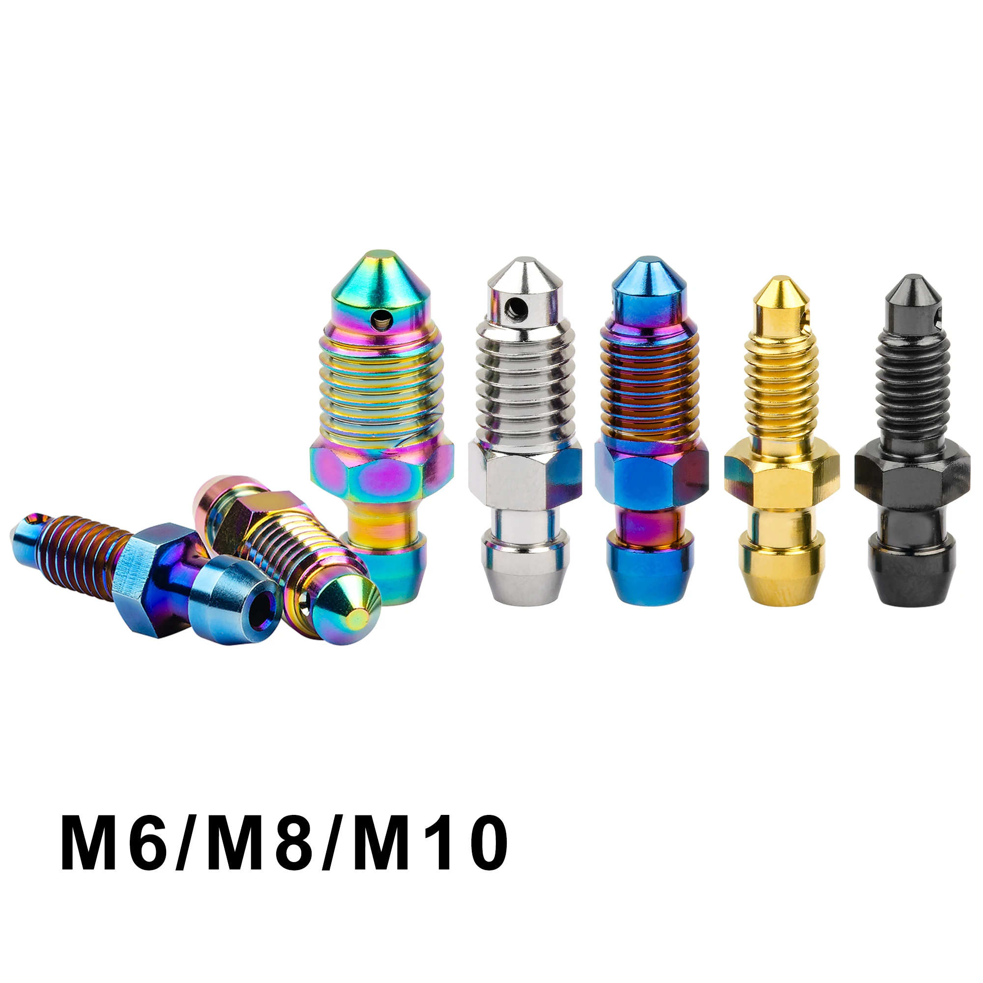 Weiqijie 6pcs Titanium Bolt M6/M8 /M10x1.0/1.25mm Spacing Motorcycle Brake Caliper Oil Drain Screw
Weiqijie 6pcs Titanium Bolt M6/M8 /M10x1.0/1.25mm Spacing Motorcycle Brake Caliper Oil Drain Screw