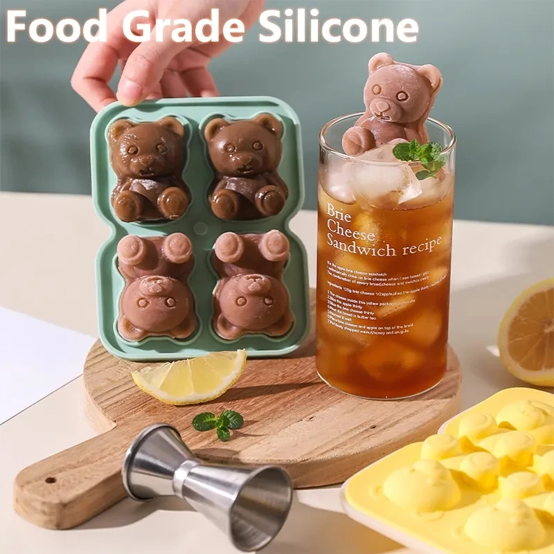 Cute Teddy Bear Ice Cube Making Mold Splash-proof And Easy To Fall Off, For Refrigerator With Container, Cute Bear Ice Cube Tray
Cute Teddy Bear Ice Cube Making Mold Splash-proof And Easy To Fall Off, For Refrigerator With Container, Cute Bear Ice Cube Tray