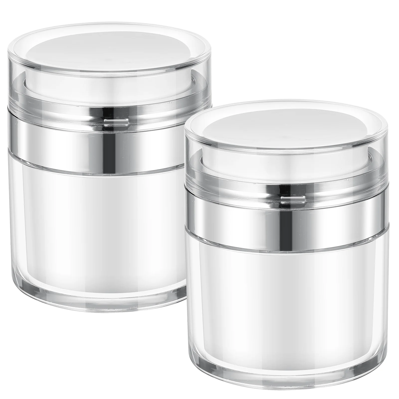 2 Pcs Press Cream Jar Lotion Storage Bottle Clear Plastic Containers Pressing Sub Liquid Travel Holder Jars for cosmetics
2 Pcs Press Cream Jar Lotion Storage Bottle Clear Plastic Containers Pressing Sub Liquid Travel Holder Jars for cosmetics