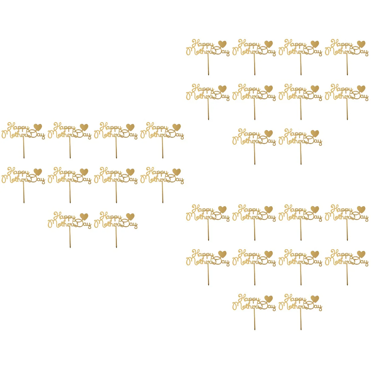 30 pcs Gold Letter Acrylic Mom Theme Cake Picks Heart DIY Cake Decoration Mothers Day Party Dessert Insert Favor
30 pcs Gold Letter Acrylic Mom Theme Cake Picks Heart DIY Cake Decoration Mothers Day Party Dessert Insert Favor