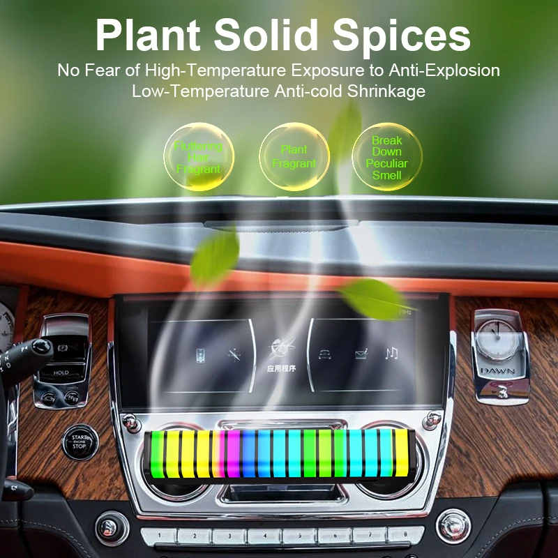 

3D-экран светильник Панель для создания атмосферы в автомобиле, освещение для ароматерапии, атмосферная лампа, 10 режимов, регулируемая свето...