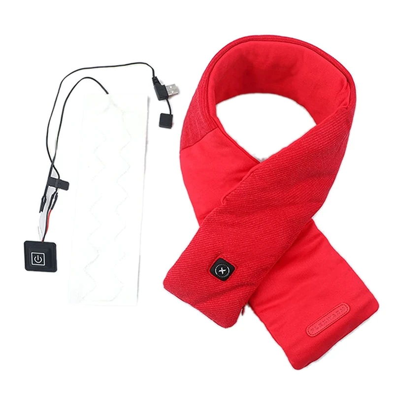 Electric Heating Pad,Thermal Scarf Heated Pad USB Heater Clothing Heating Pads, With LED Indicators For Riding Skiing
Electric Heating Pad,Thermal Scarf Heated Pad USB Heater Clothing Heating Pads, With LED Indicators For Riding Skiing