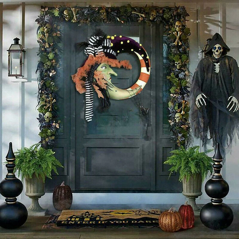 Cloth Halloween Moon Maple Leaf Witch Pendant Door Window Wall Bedroom Wreath Party Decoration Creative Design
Cloth Halloween Moon Maple Leaf Witch Pendant Door Window Wall Bedroom Wreath Party Decoration Creative Design
