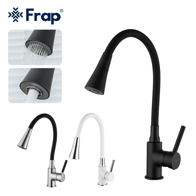 Frap Black Kitchen Faucet Rotatable Universal Tube Kitchen Tap 2-ways Water Outlet Silicone Tube Crane Cold and Hot Mixer
Frap Black Kitchen Faucet Rotatable Universal Tube Kitchen Tap 2-ways Water Outlet Silicone Tube Crane Cold and Hot Mixer