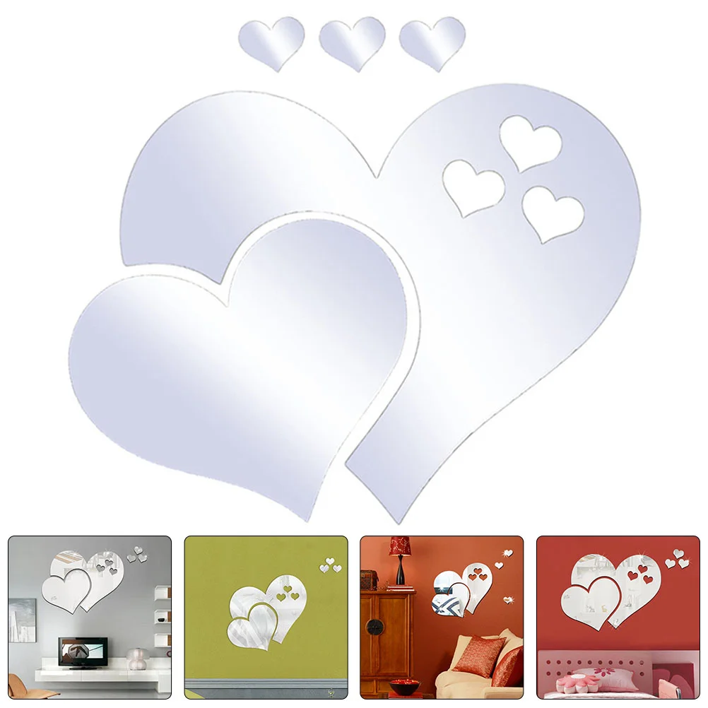 Mural Mirror Decoration Decals Heart Stickers Acrylic Wall Mirrors Decorative Walls Adhesive
Mural Mirror Decoration Decals Heart Stickers Acrylic Wall Mirrors Decorative Walls Adhesive