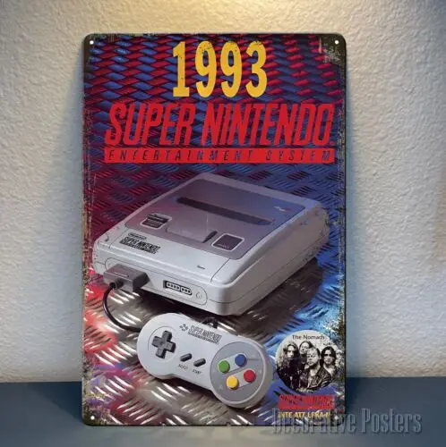Металлический постер Super Nintendo 1993 20x30 см
Металлический постер Super Nintendo 1993 20x30 см