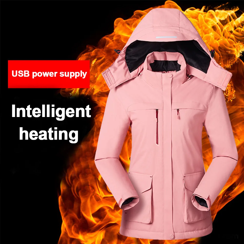 Usb Infrared Keep Warm Solid Outdoor Sports Windproof Fishing Long Sleeves Skiing Thermal Women Heated Winter Jacket Washable
Usb Infrared Keep Warm Solid Outdoor Sports Windproof Fishing Long Sleeves Skiing Thermal Women Heated Winter Jacket Washable