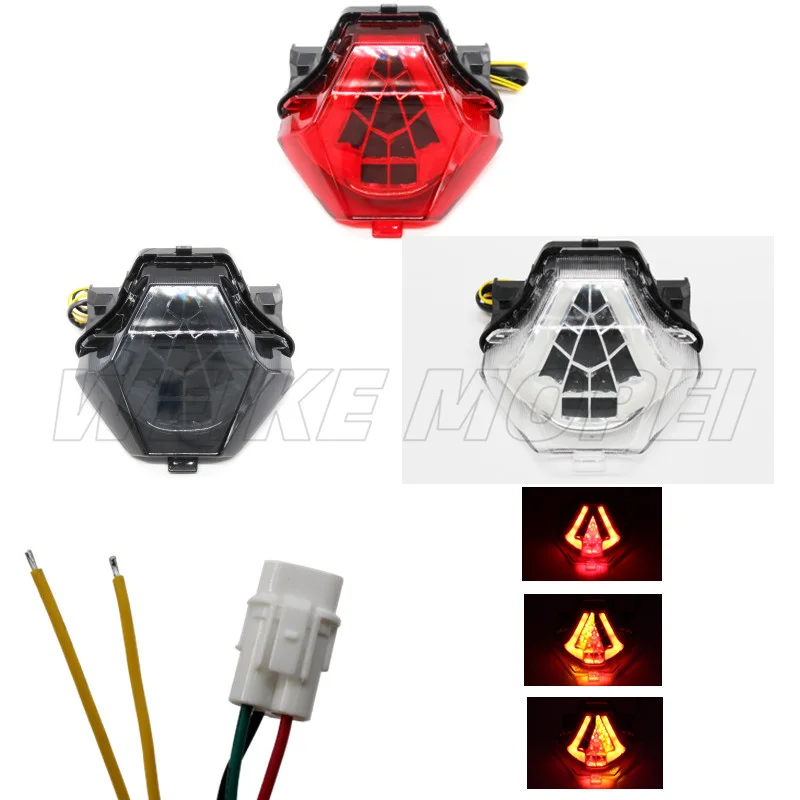 For Yamaha YZF R3 R25 Y15ZR MT07 FZ07 LC150 MT-07 Lens Rear Tail Light Integrated LED Brake Light Turn Signal Light
For Yamaha YZF R3 R25 Y15ZR MT07 FZ07 LC150 MT-07 Lens Rear Tail Light Integrated LED Brake Light Turn Signal Light
