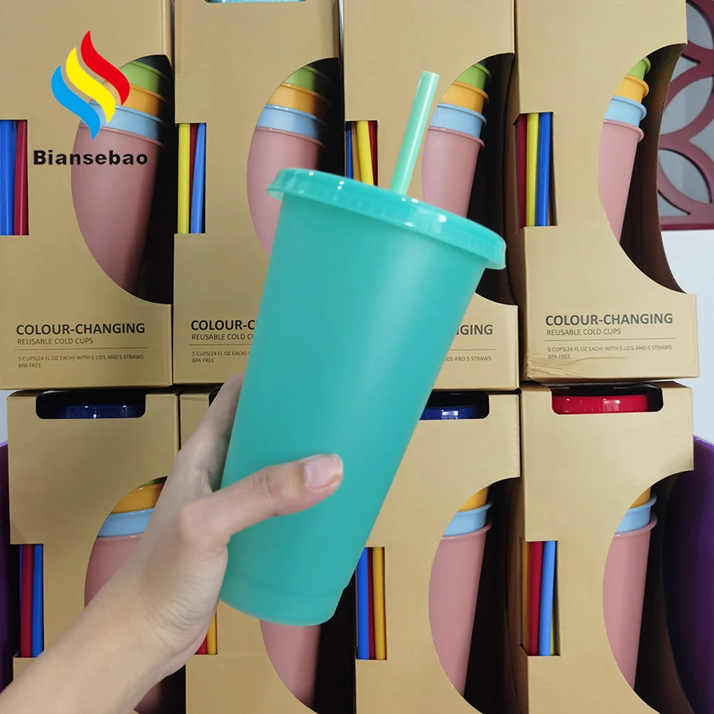 5Pcs Water Cups Plastic Temperature Color Changing Straw Cup Cold Drink Coffee Mug for Adult Kids
5Pcs Water Cups Plastic Temperature Color Changing Straw Cup Cold Drink Coffee Mug for Adult Kids