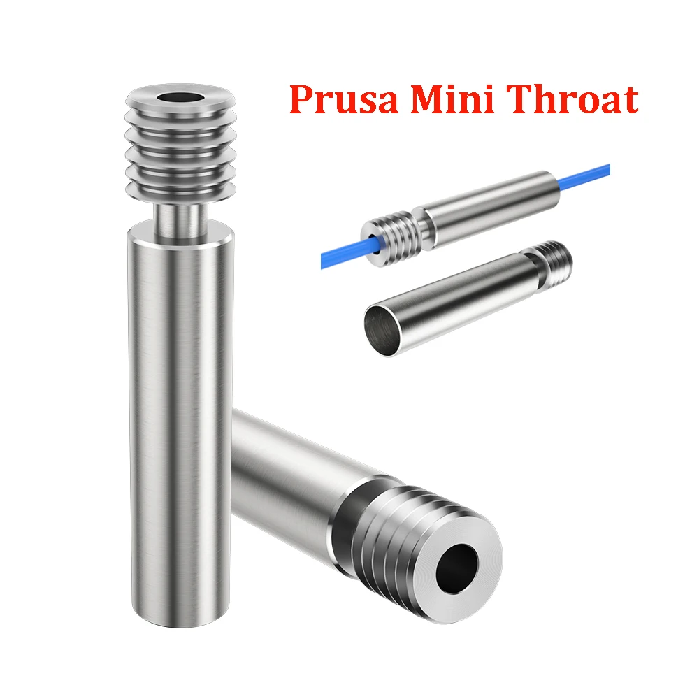 Prusa Mini Throat M6 Thread Titanium Alloy NF Prusa mini Heatbreak 3D Printer Parts V6 Hotend Throat For 1.75mm Filament
Prusa Mini Throat M6 Thread Titanium Alloy NF Prusa mini Heatbreak 3D Printer Parts V6 Hotend Throat For 1.75mm Filament