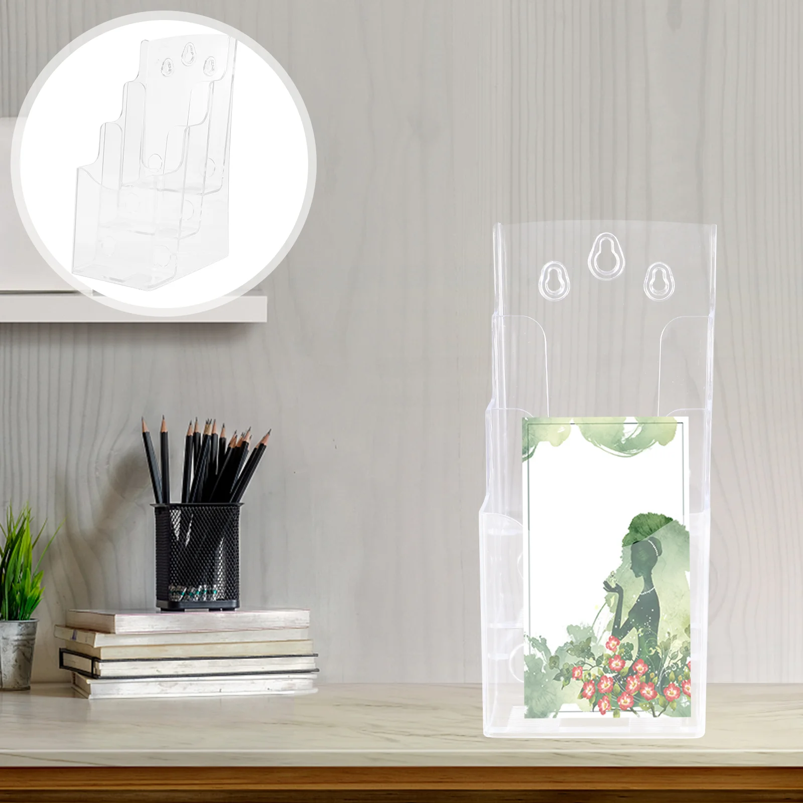 Plastic Business Card Holder Leaflet Racks Name Stand Base Cards Storage Organizer Shelf
Plastic Business Card Holder Leaflet Racks Name Stand Base Cards Storage Organizer Shelf