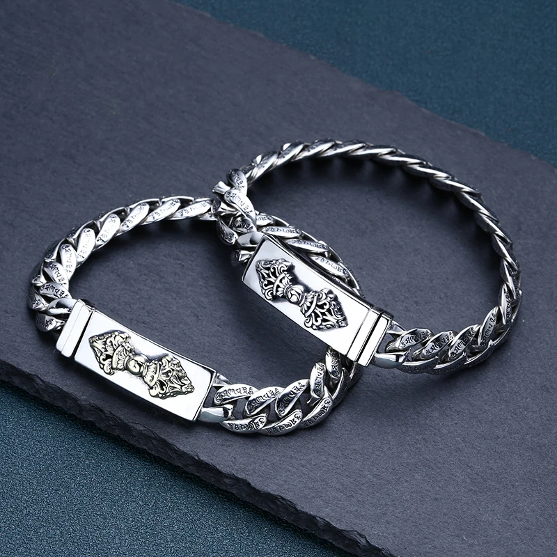DS Retro Old Six-character Mantra Bracelet Personality Vajra Whip Chain Men's Man s Woman Fashion 2022 Women
DS Retro Old Six-character Mantra Bracelet Personality Vajra Whip Chain Men's Man s Woman Fashion 2022 Women