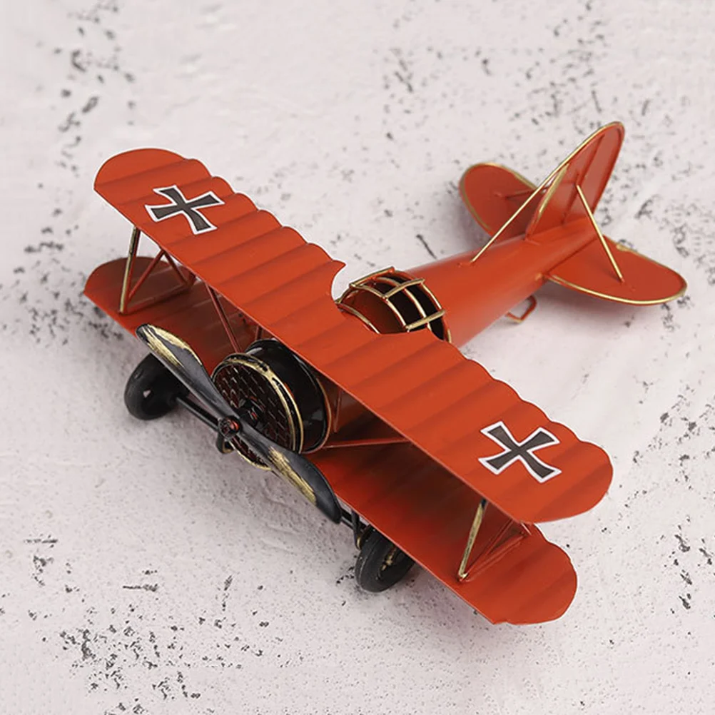 Vintage Iron Metal Plane Aircraft Models Handicraft for Photo Props Kids Toy Home Decor Ornament Desktop Decoration(Red) 
Vintage Iron Metal Plane Aircraft Models Handicraft for Photo Props Kids Toy Home Decor Ornament Desktop Decoration(Red)