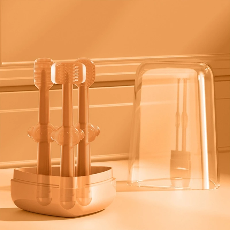 Набор для ухода за полостью рта для младенцев от 0 до 18 месяцев, используется пищевой силикон для чувствительных десен A2UB 
Набор для ухода за полостью рта для младенцев от 0 до 18 месяцев, используется пищевой силикон для чувствительных десен A2UB