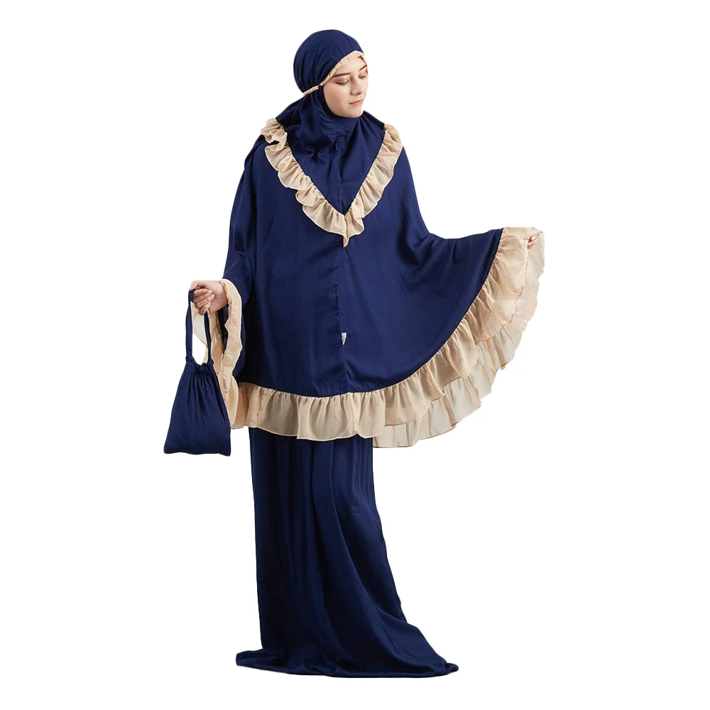 Burqa Ramadan Women 2 Piece Muslim Prayer Set Khimar Abaya Overhead Hijab Skirt Islam Clothing Robe Middle East Worship Service
Burqa Ramadan Women 2 Piece Muslim Prayer Set Khimar Abaya Overhead Hijab Skirt Islam Clothing Robe Middle East Worship Service