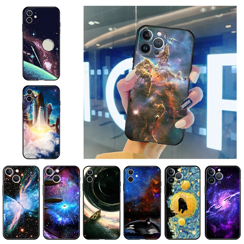 Phone Case for iphone 14 7 8 Plus 11 12 13 Pro XS Max 14Plus Mini XR 6 SE X Colorful Nebula Deep Space Soft Black Silicone Cover
Phone Case for iphone 14 7 8 Plus 11 12 13 Pro XS Max 14Plus Mini XR 6 SE X Colorful Nebula Deep Space Soft Black Silicone Cover