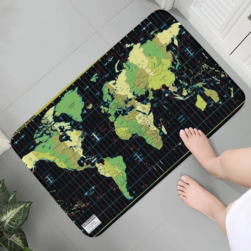 Mats Entrance Kitchen Carpet Flannel Anti-slip Rug Floor Hallway Kid Room Color World Map Prayer Rug Mat bedside Area Rugs
Mats Entrance Kitchen Carpet Flannel Anti-slip Rug Floor Hallway Kid Room Color World Map Prayer Rug Mat bedside Area Rugs