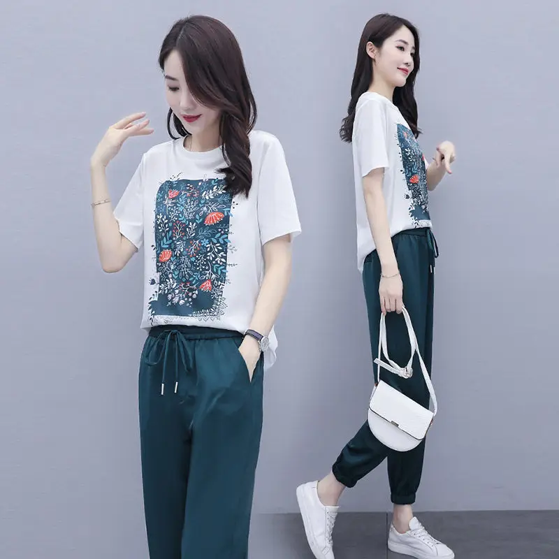 Women's Sports Suit Summer Clothes 2022 New Women's Clothing Casual Foreign Style Nine-point Pants Two-piece Women
Women's Sports Suit Summer Clothes 2022 New Women's Clothing Casual Foreign Style Nine-point Pants Two-piece Women