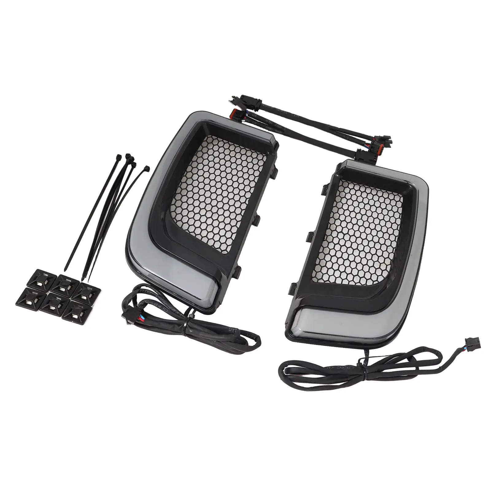 LED Fairing Lower Grills Turn Signal Running Light Lamp 1 Pair for Harley Touring Street Road Accessories Replaces
LED Fairing Lower Grills Turn Signal Running Light Lamp 1 Pair for Harley Touring Street Road Accessories Replaces