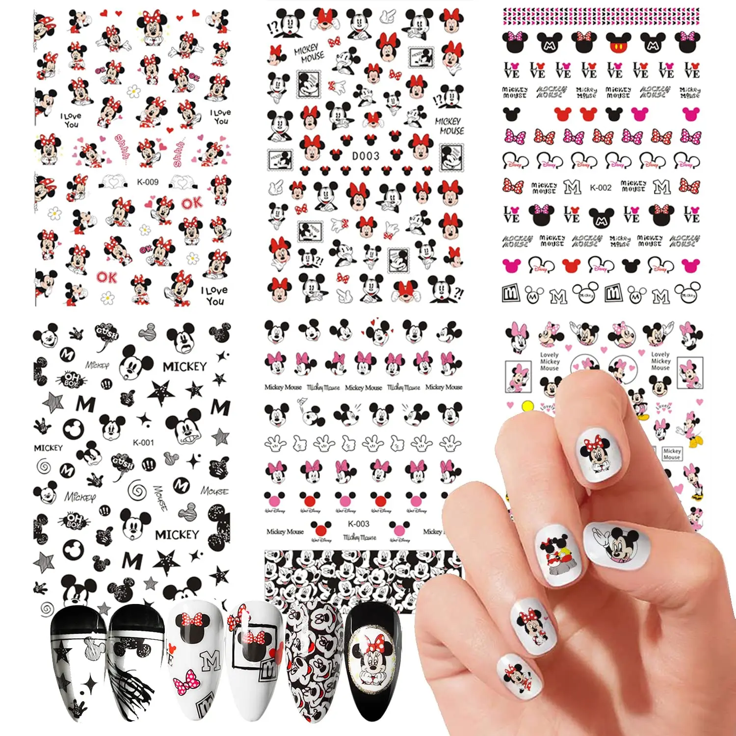 Cute Nail Stickers Cartoon Nail Art Decals 3D Self-Adhesive Cute Anime Nail Stickers Mickey Mouse - Nail Art Stickers
Cute Nail Stickers Cartoon Nail Art Decals 3D Self-Adhesive Cute Anime Nail Stickers Mickey Mouse - Nail Art Stickers