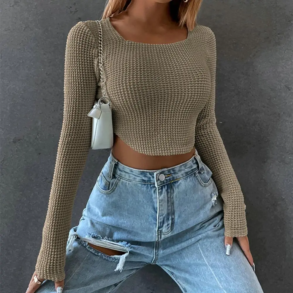 Knitted Crop Top Fine Touch Super Soft Daily Wear Skinny Knitting Crop Top Sweater Women T-shirt for Work
Knitted Crop Top Fine Touch Super Soft Daily Wear Skinny Knitting Crop Top Sweater Women T-shirt for Work