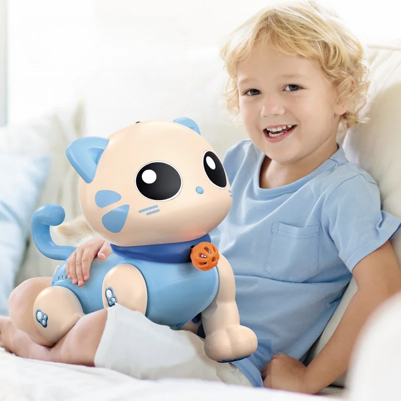 Funny RC Robot Cat Stunt Cat Voice Command Programmable Touch Music Song Electronic Robot for Kids Toys Simulated Pet Gift
Funny RC Robot Cat Stunt Cat Voice Command Programmable Touch Music Song Electronic Robot for Kids Toys Simulated Pet Gift